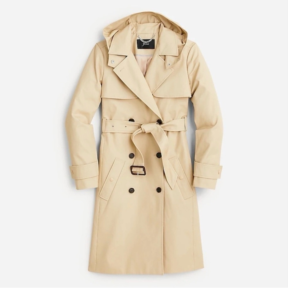 NWT- J. Crew Beige new icon trench coat